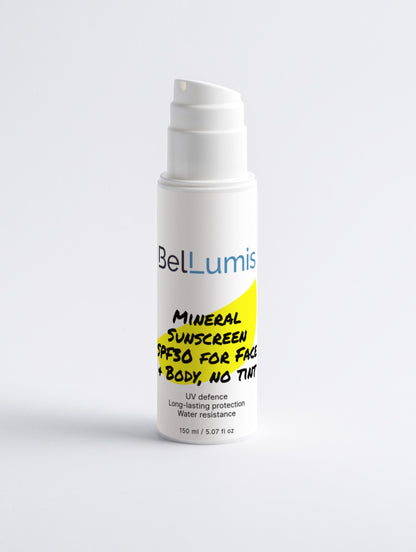 Mineral Sunscreen SPF30 for Face &amp; Body, no tint